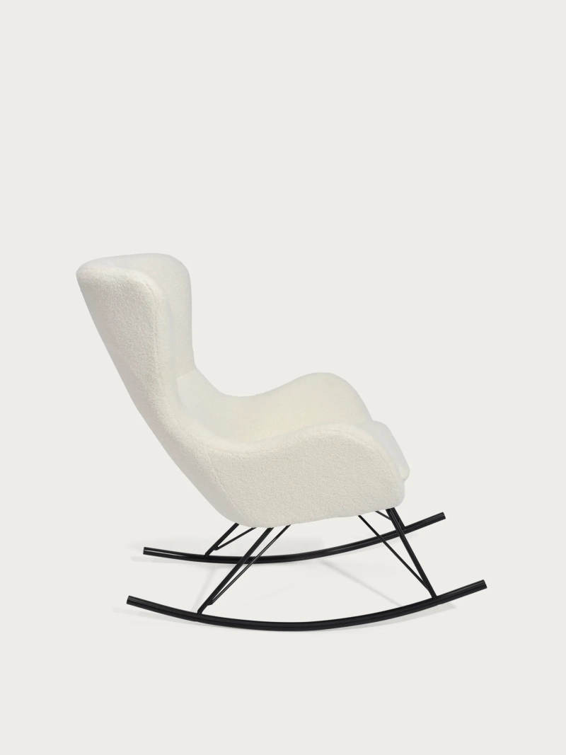 Rocker-lænestol i bouclé-stof Nest NEST DREAM - 1