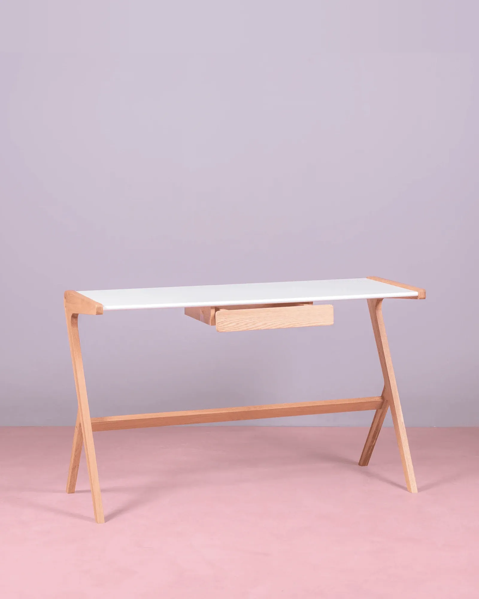 Table de bureau minimaliste avec tiroir central | Livraison gratuite