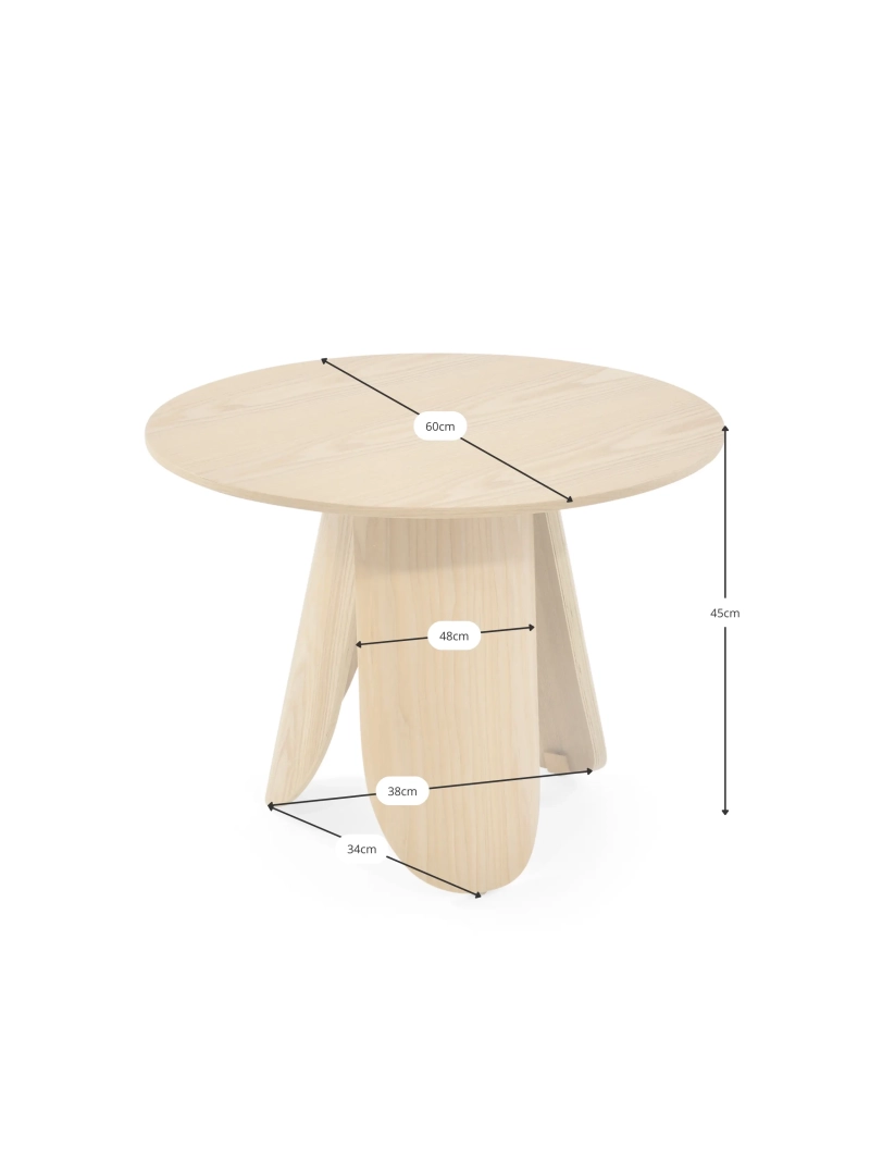 Nordisk sidebord i asketræ (60 cm) - Pluto NEST DREAM - 10