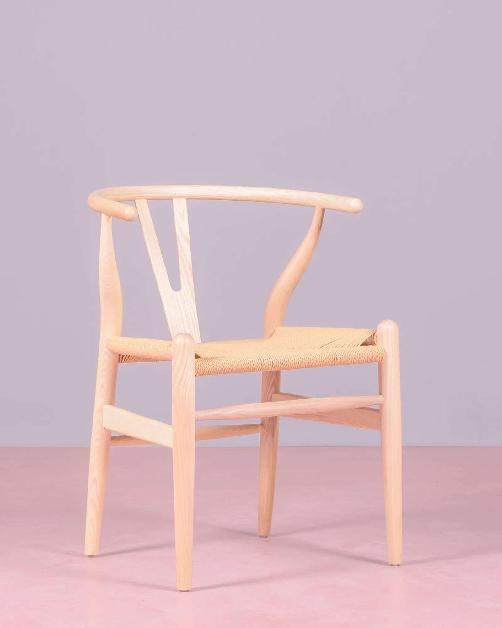 Scandinavian chair in natural ash wood | Free shipping and 5-year warranty