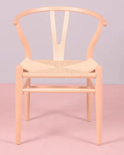 Nordic chair in natural beech wood and ecological rope | Free shipping