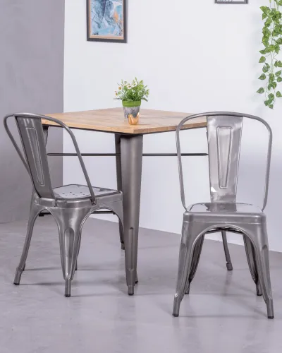 Metallic Bistro industriële stoel | vintage-stijl | Nest Dream