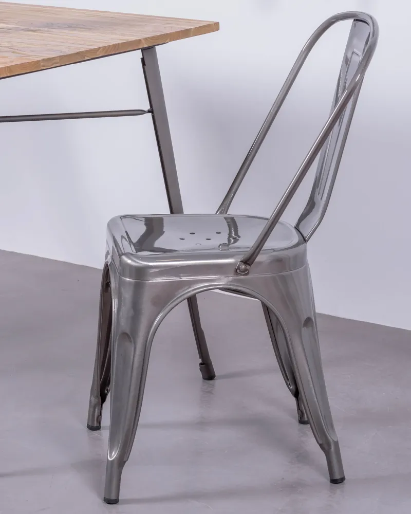 Metallic Bistro industrial chair | vintage style | Nest Dream