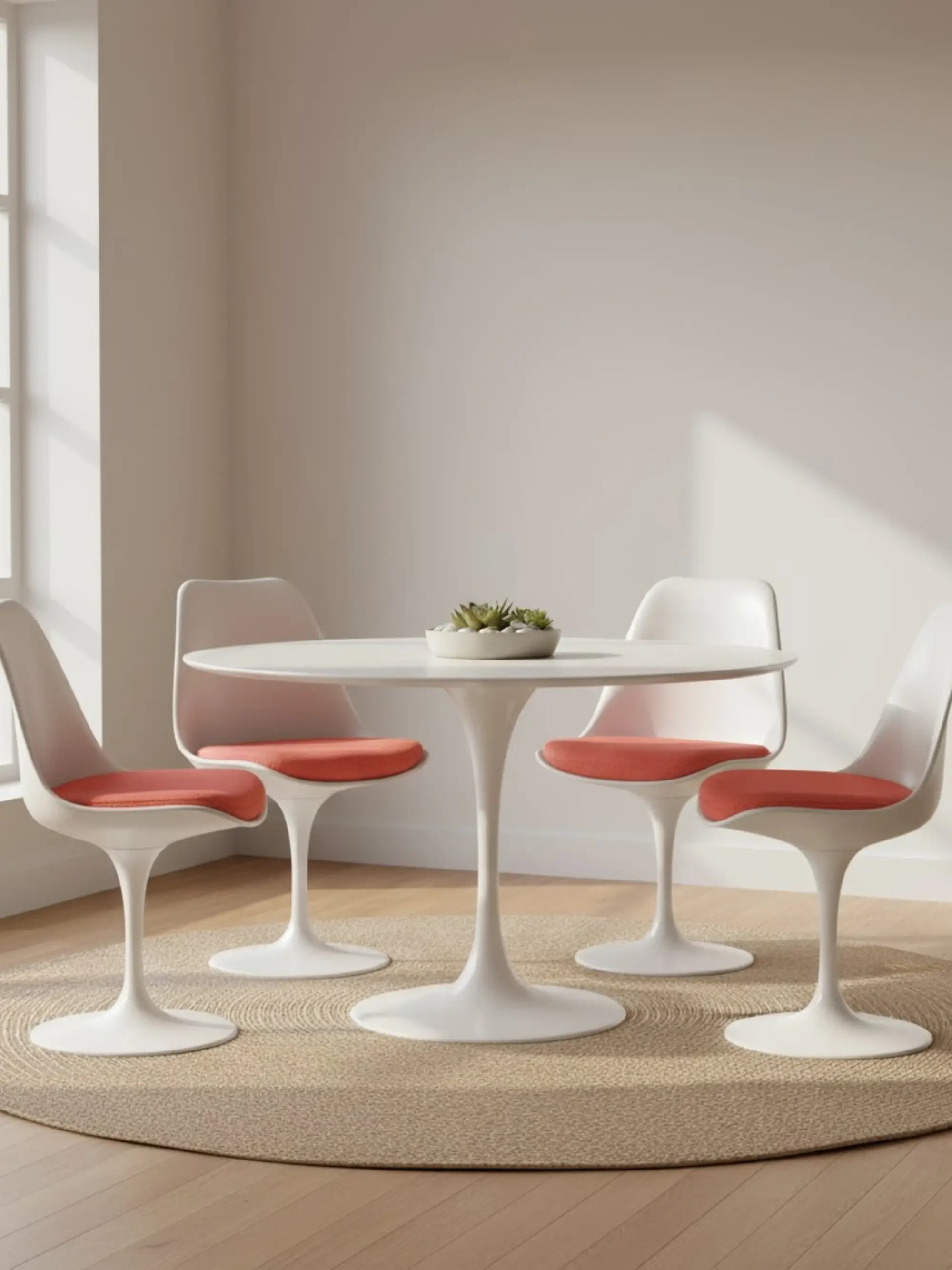 Table de salle à manger ronde haut de gamme en bois MDF (120cm) - Stratus NEST DREAM - 7