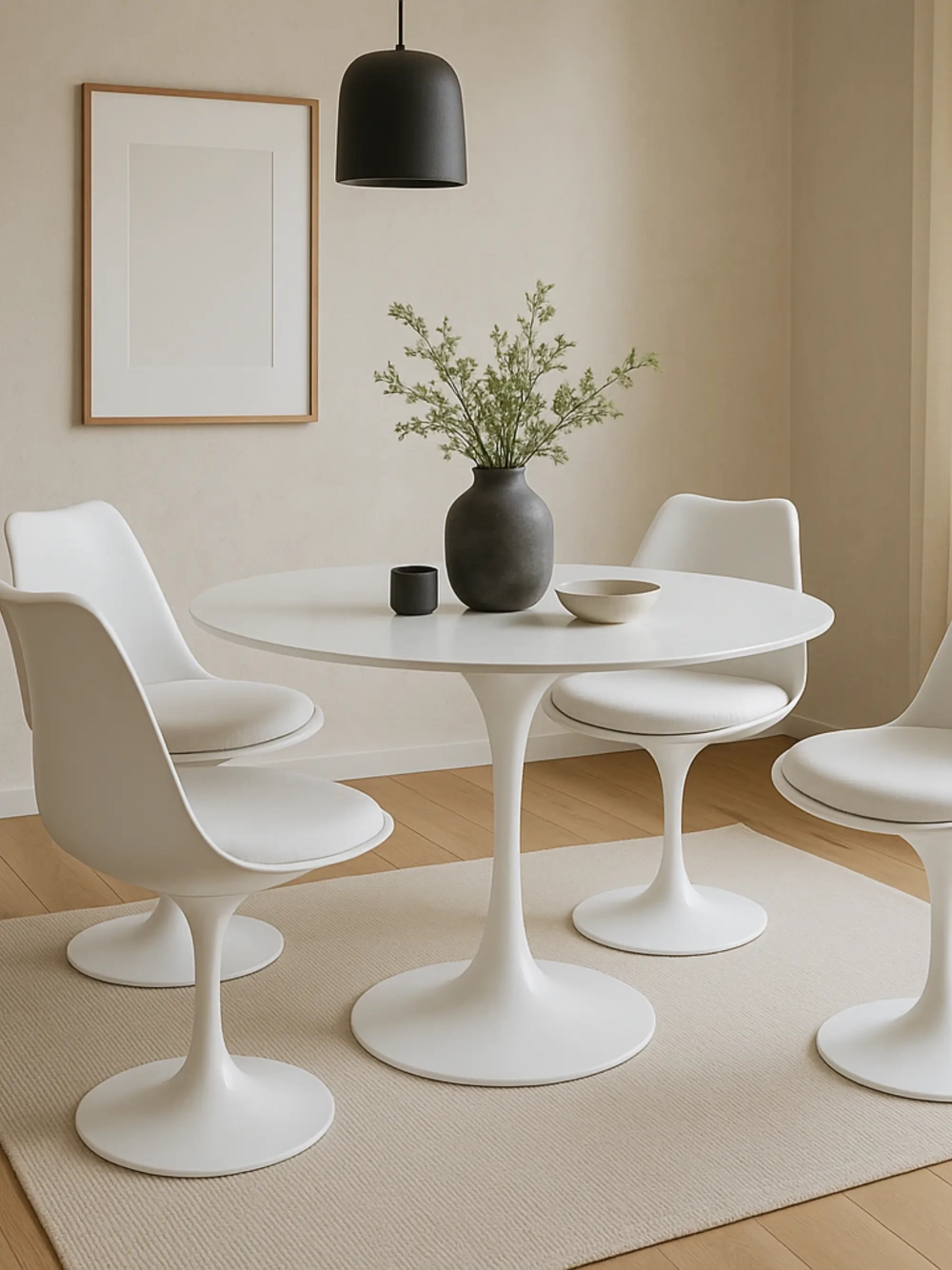 Kiváló minőségű kerek étkezőasztal MDF fából (100cm) - Stratus NEST DREAM - 1