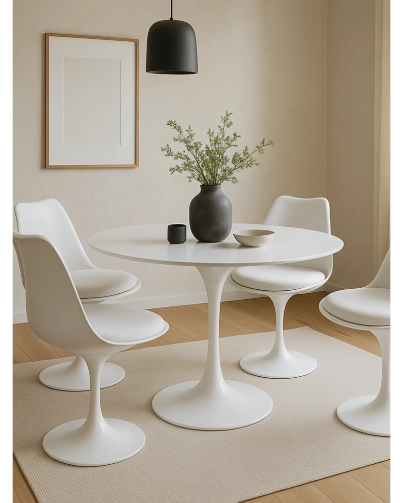Hochwertiger runder Esstisch aus MDF-Holz (100cm) - Stratus NEST DREAM - 2