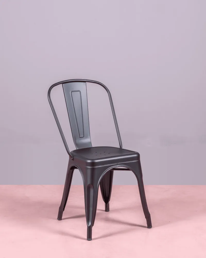 Metal steel chair in industrial style | Simplicity and elegance