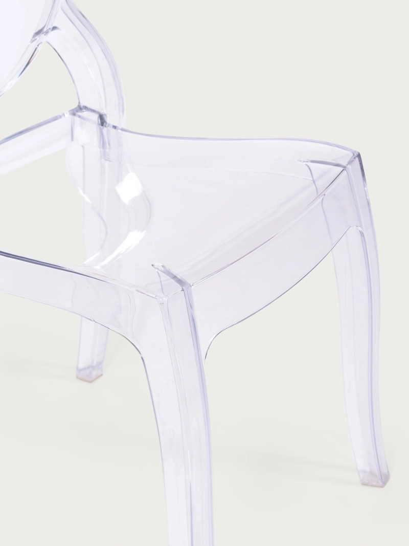 Chaise de salle à manger rétro en plastique transparent - Lousiana NEST DREAM - 7