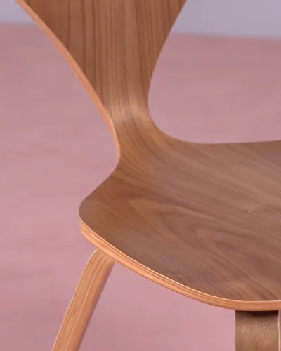 Chaise de salle à manger scandinave Cherner en noyer | Livraison gratuite