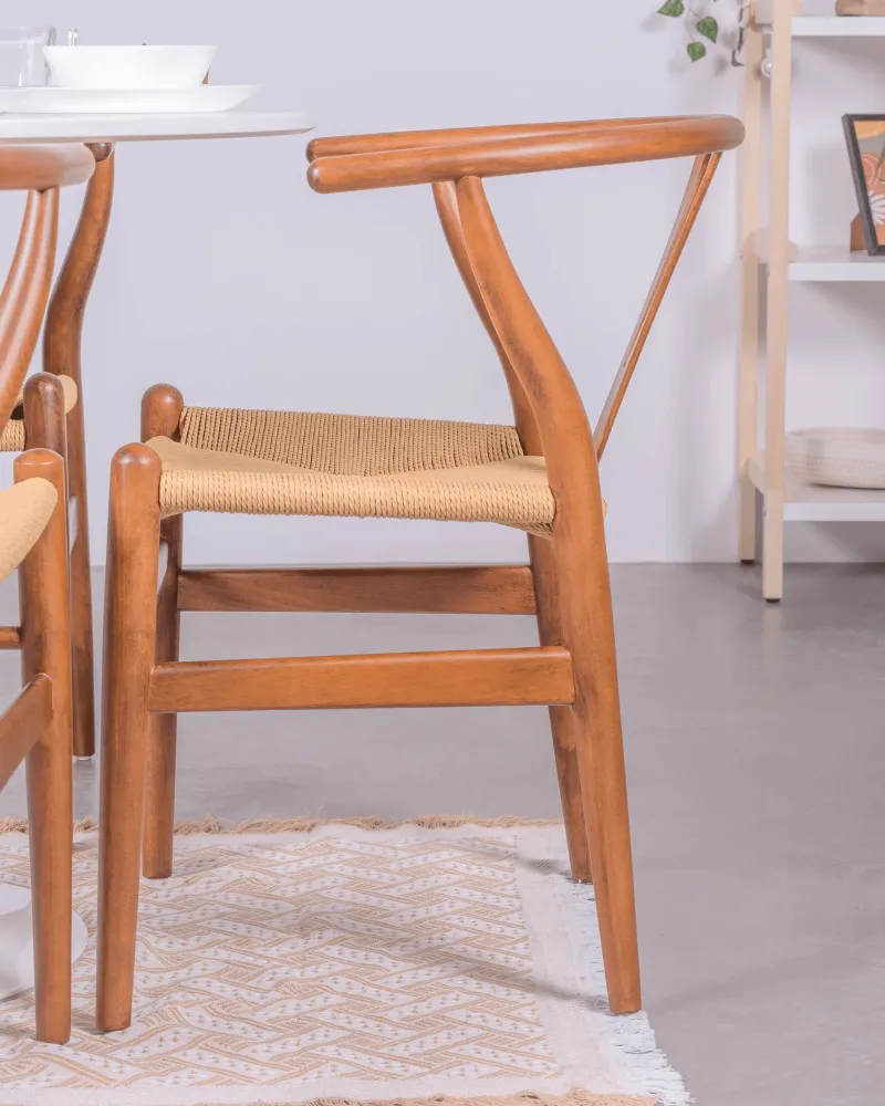 Wish Nordic chair in walnut wood | Free shipping and 5-year warranty