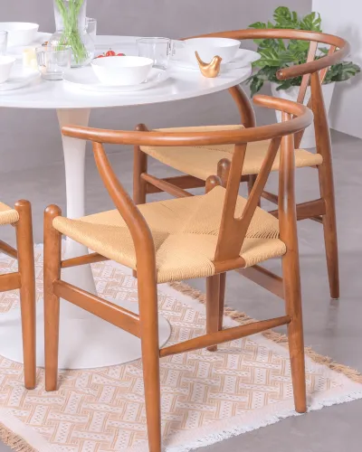 Wish Nordic chair in walnut wood | Free shipping and 5-year warranty