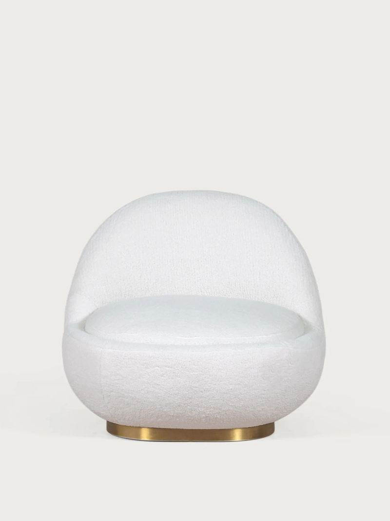 Designové otočné křeslo čalouněné bavlnou - Corsica NEST DREAM - 16