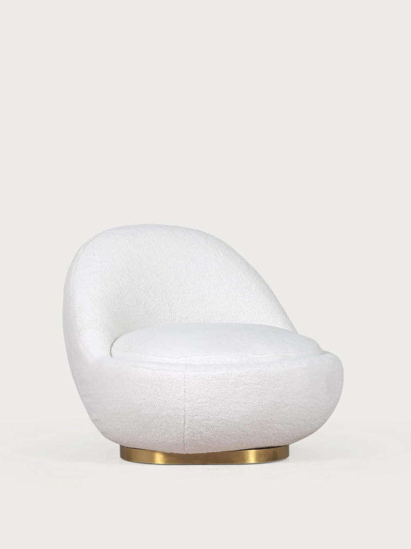 Design drejelig lænestol betrukket med bomuld - Corsica NEST DREAM - 15