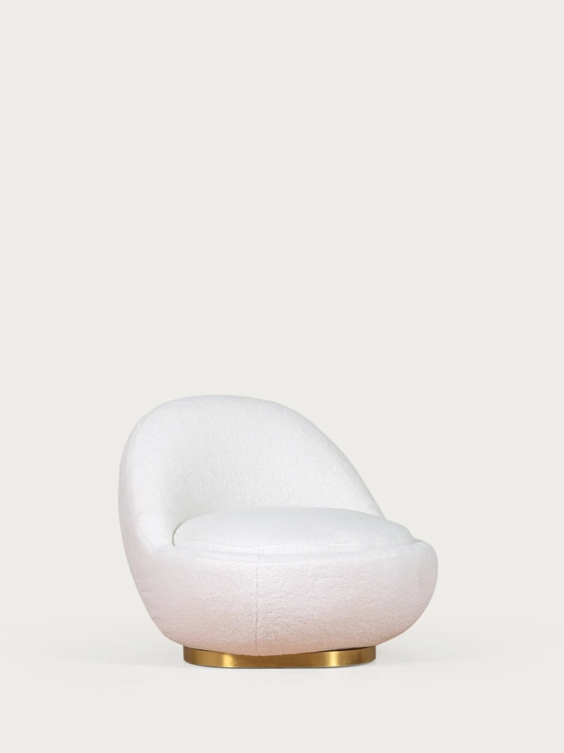 Design kääntyvä nojatuoli puuvillalla verhoiltuna - Corsica NEST DREAM - 15