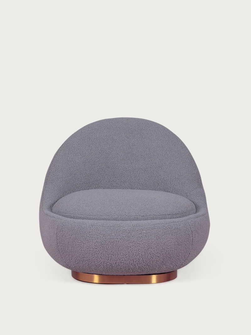 Cadeirão giratório de design estofado em algodão - Corsica NEST DREAM - 2
