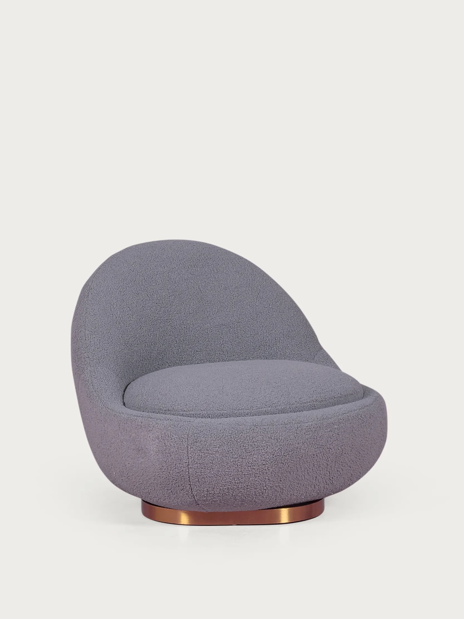 Cadeirão giratório de design estofado em algodão - Corsica NEST DREAM - 1