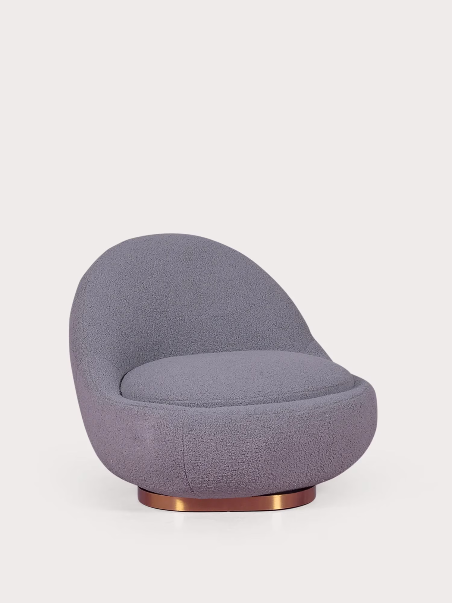 Poltrona girevole di design rivestita in cotone - Corsica NEST DREAM - 1