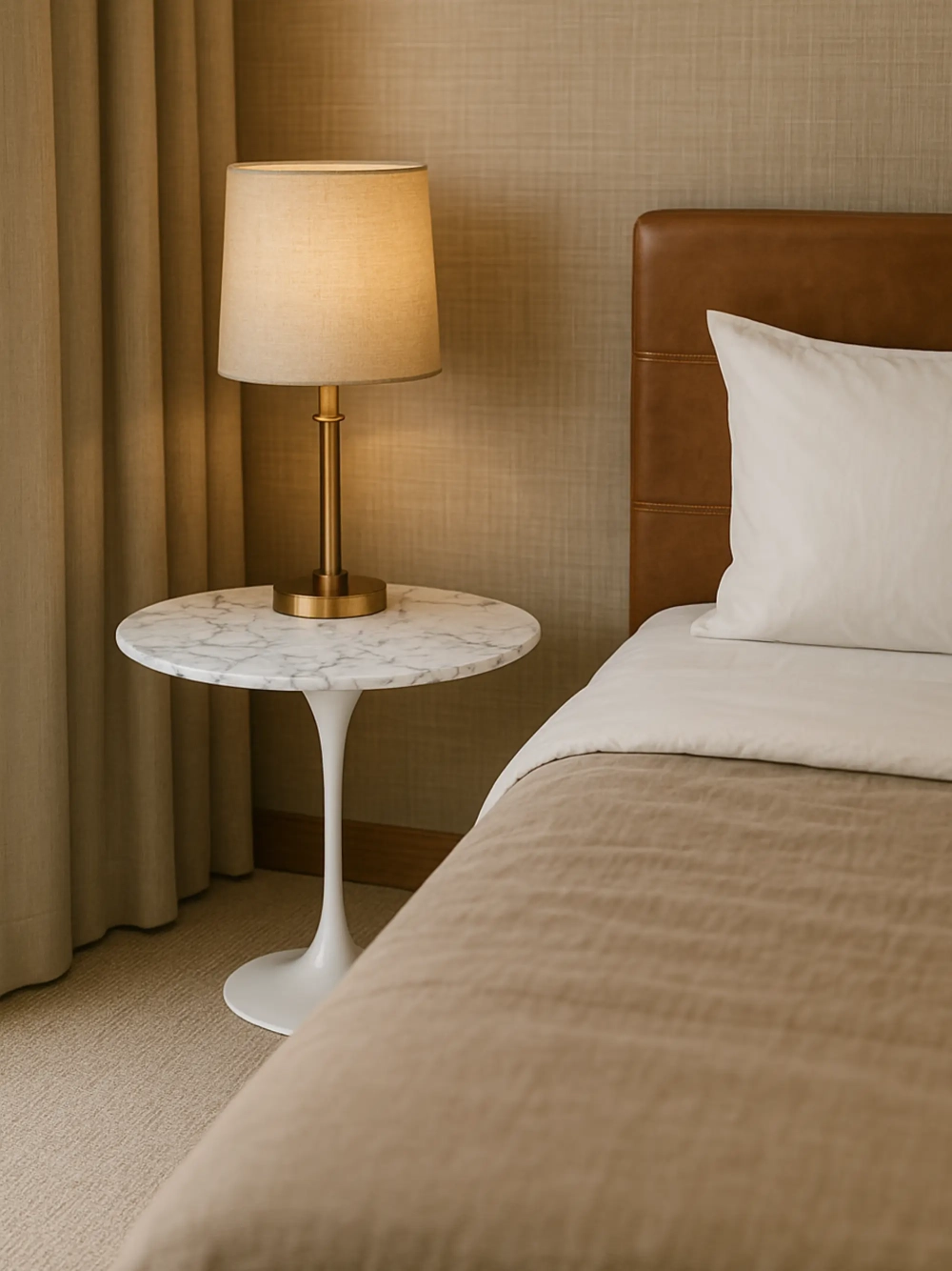 Carrara marble side table (50cm) - Stratus NEST DREAM - 1