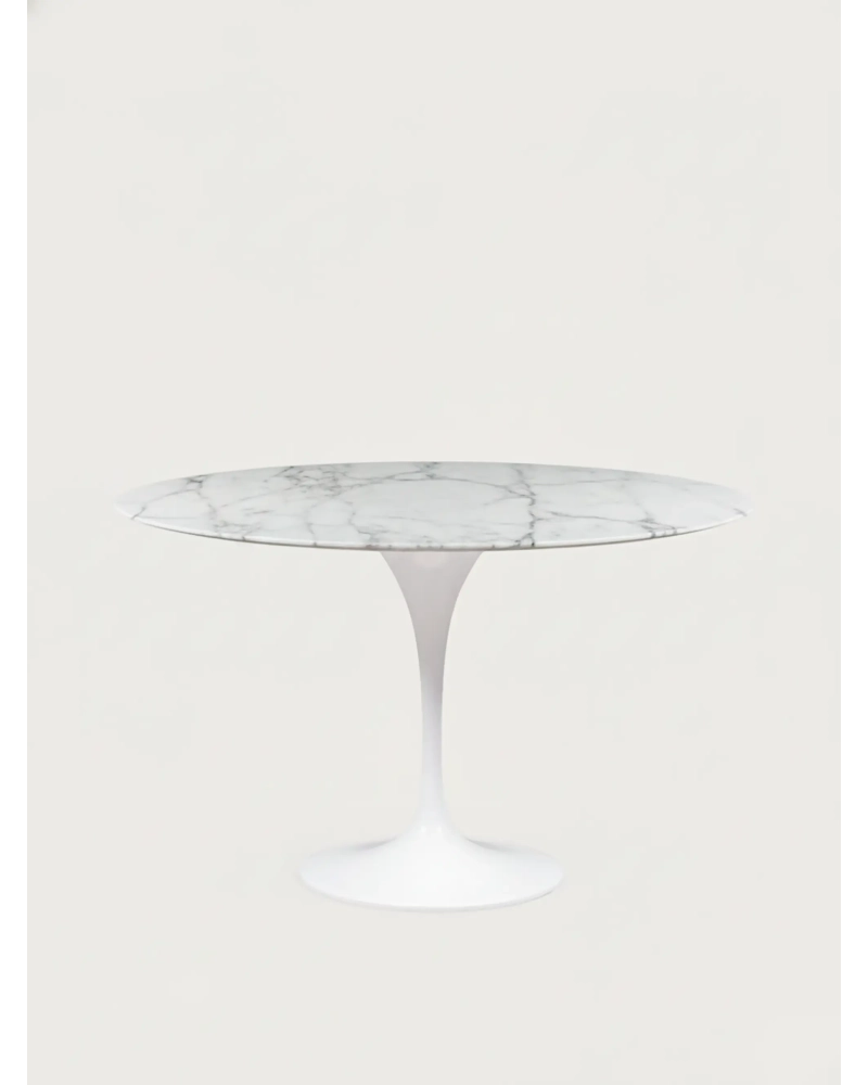 High-end round dining table in Carrara marble (120cm) - Stratus NEST DREAM - 2