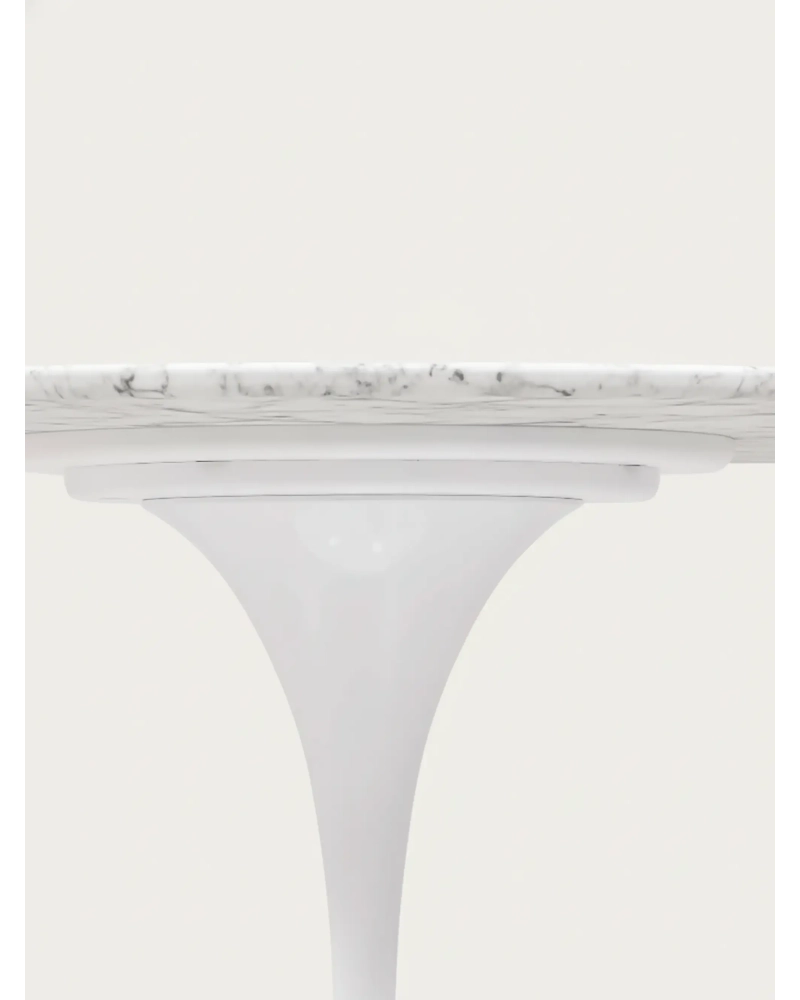 High-end round dining table in Carrara marble (120cm) - Stratus NEST DREAM - 3
