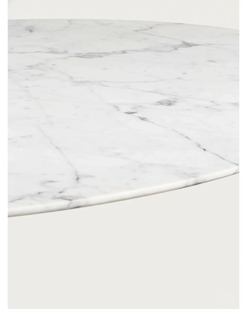 Hochwertiger runder Esstisch aus Carrara-Marmor (120cm) - Stratus NEST DREAM - 6
