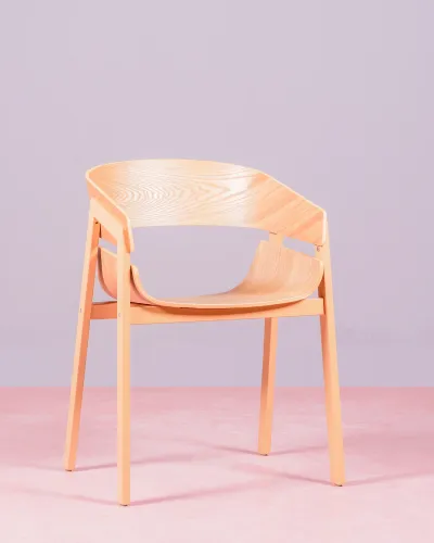 Chaise de salle à manger en bois de frêne naturel | 5 ans de garantie