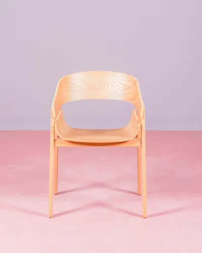 Chaise de salle à manger en bois de frêne naturel | 5 ans de garantie