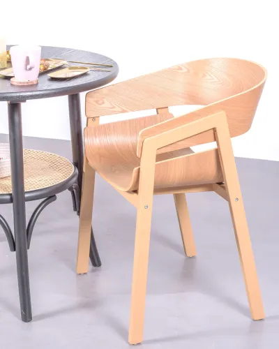 Silla de comedor en madera de fresno natural | 5 años de garantía