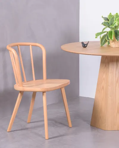 Silla rústica Organic de madera de haya natural | Nest Dream