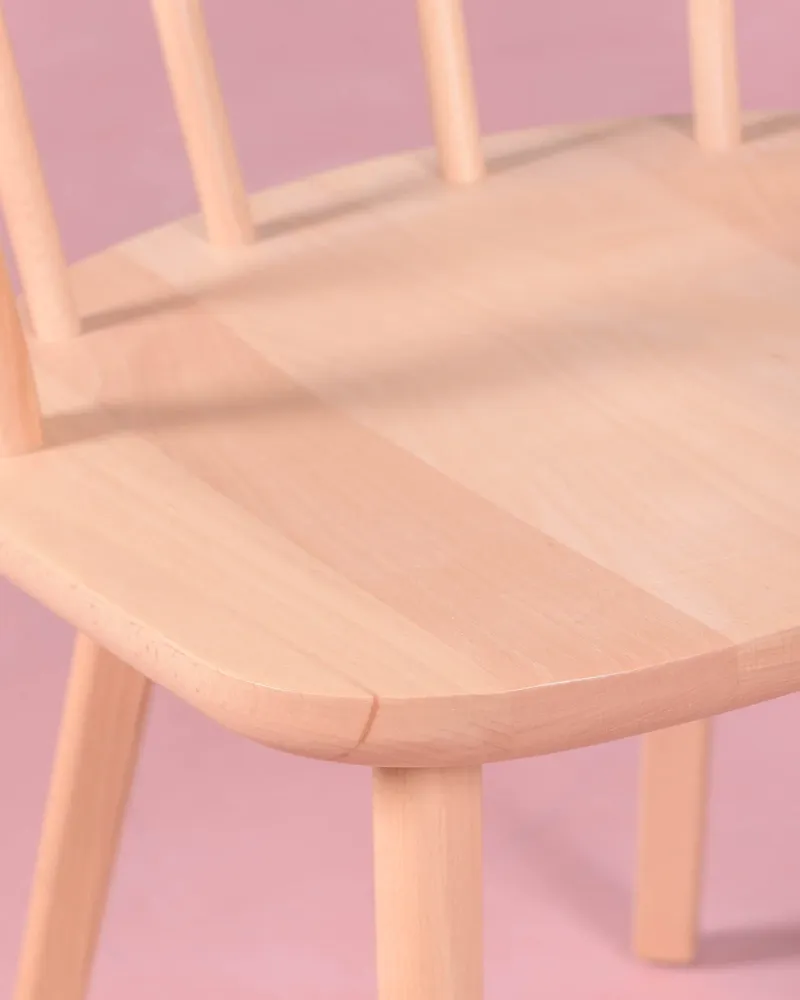 Chaise Organic rustique en bois de hêtre naturel | Nest Dream