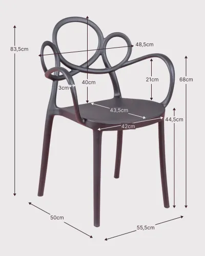 Dream design stoel met armleuning geschikt voor buitengebruik | Nest Dream