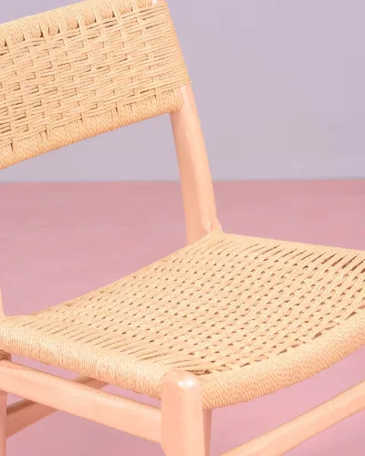 Chaise nordique Liam en bois de hêtre | design moderne et élégant