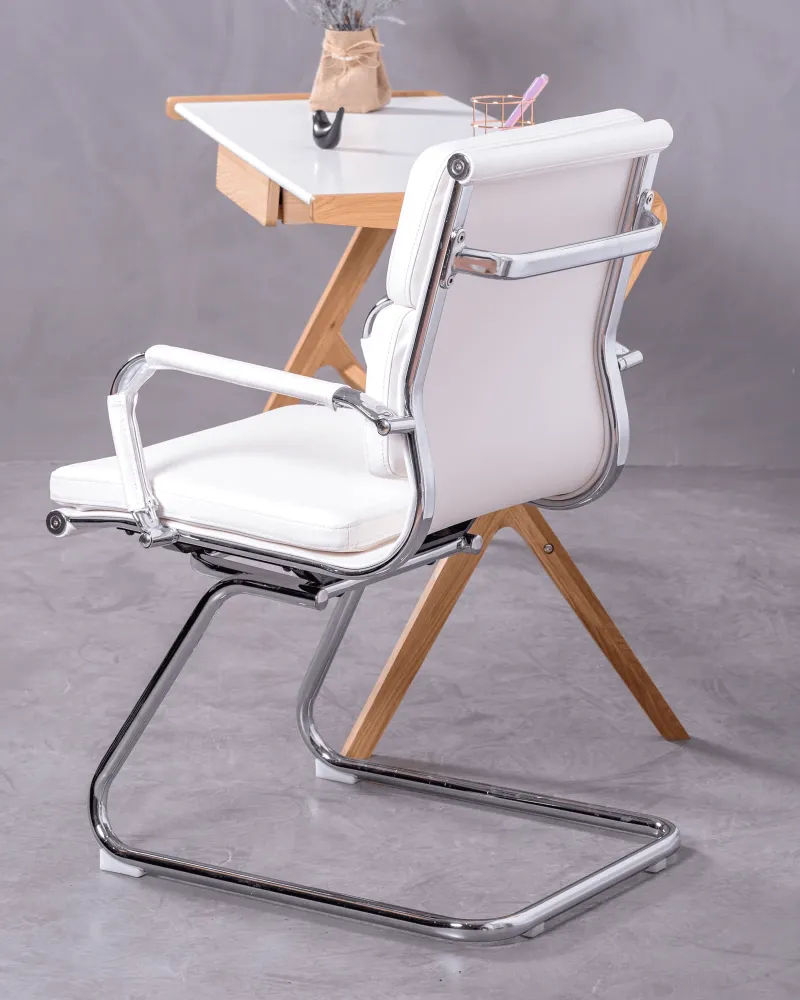 Soft Pad office chair with fixed base | Upholstered in leatherette | Free shipping