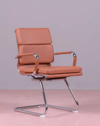 Soft Pad office chair with fixed base | Upholstered in leatherette | Free shipping