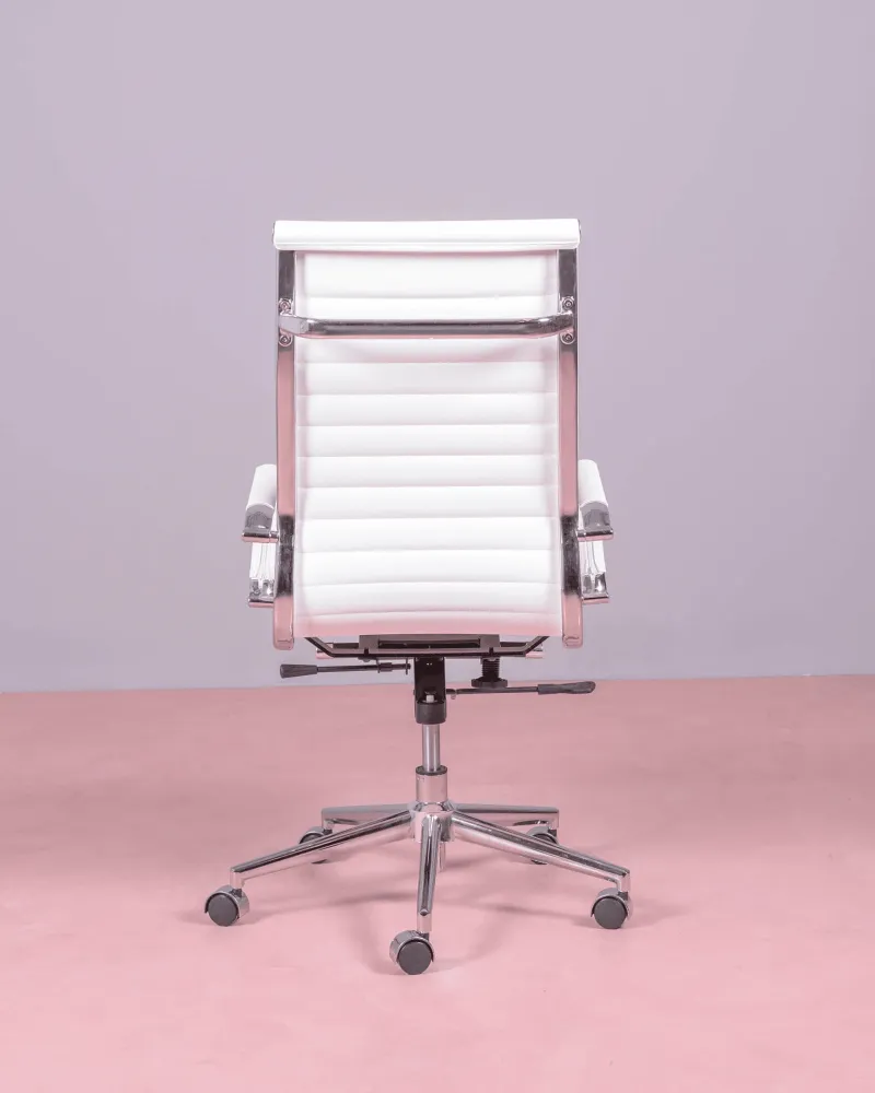 Office chair with high back upholstered in imitation leather | Nest Dream