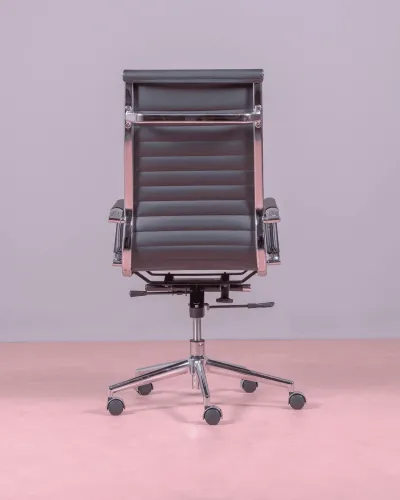 Office chair with high back upholstered in imitation leather | Nest Dream