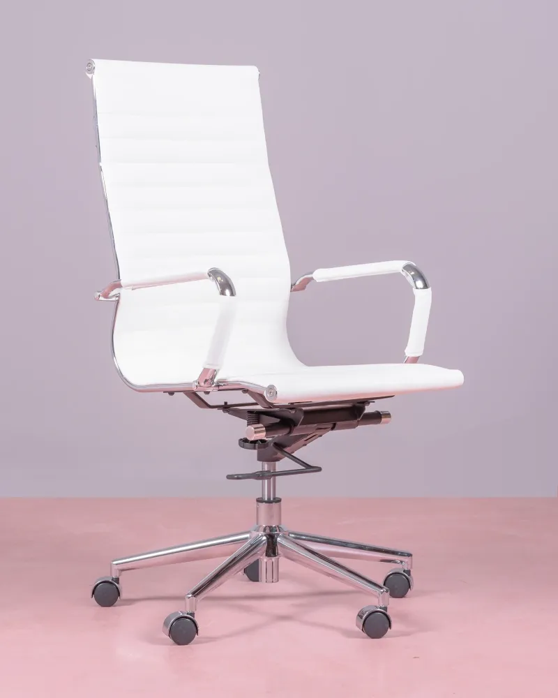 Office chair with high back upholstered in imitation leather | Nest Dream