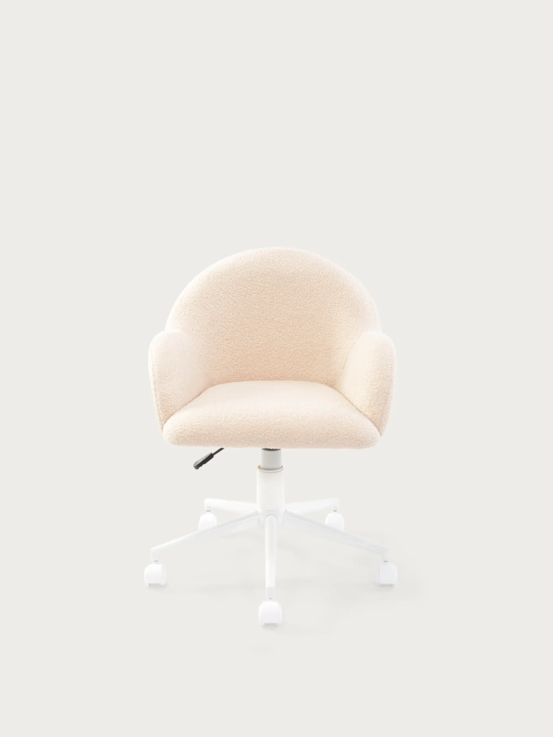 Minimalistyczne krzesło biurowe z aksamitnej tkaniny - Notorius NEST DREAM - 7