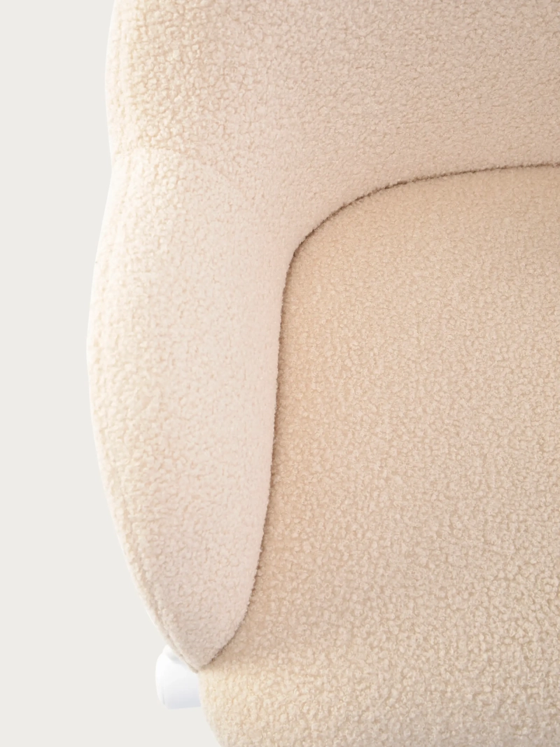 Silla de oficina minimalista en tejido bouclé - Notorius NEST DREAM - 10