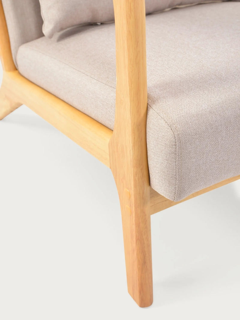 Fauteuil Scandinave Colmar avec coussin lombaire | Nest Dream