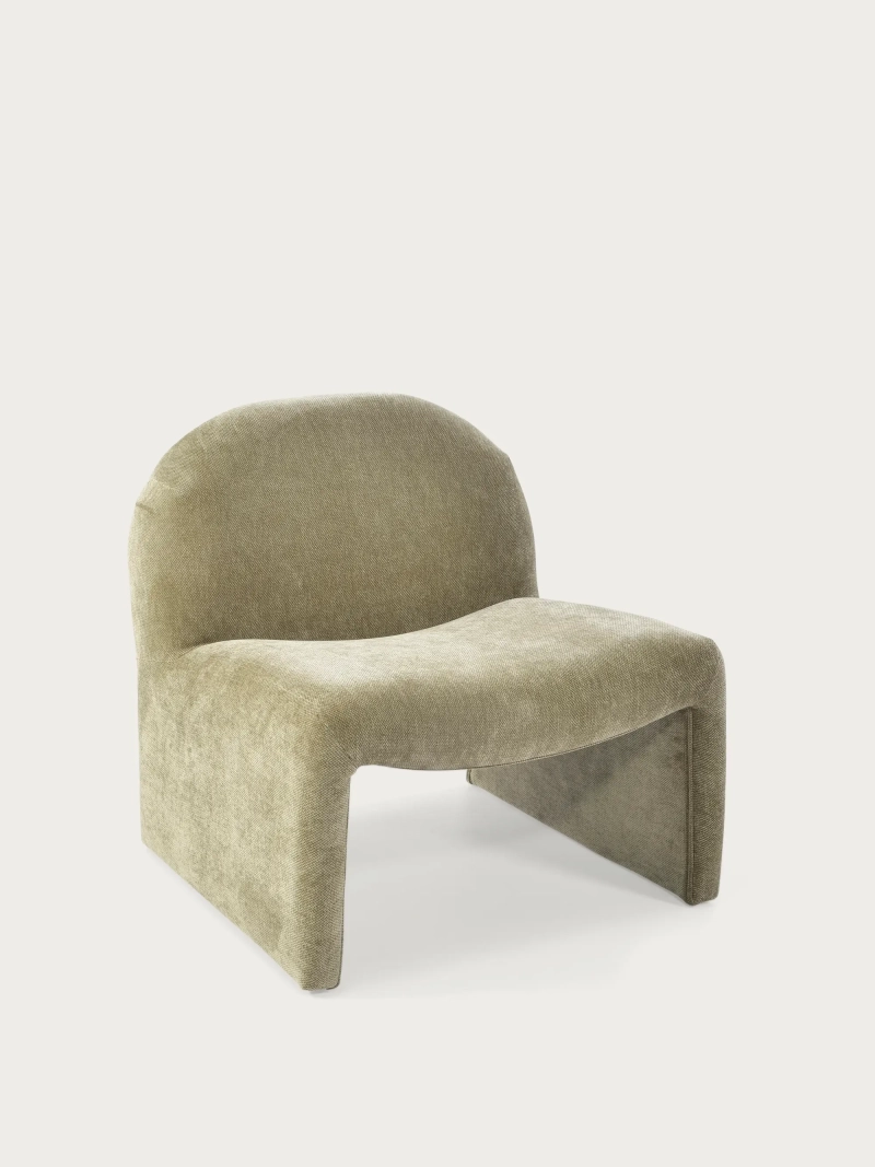 Basel stoppad designfåtölj, minimalistisk och bekväm stil