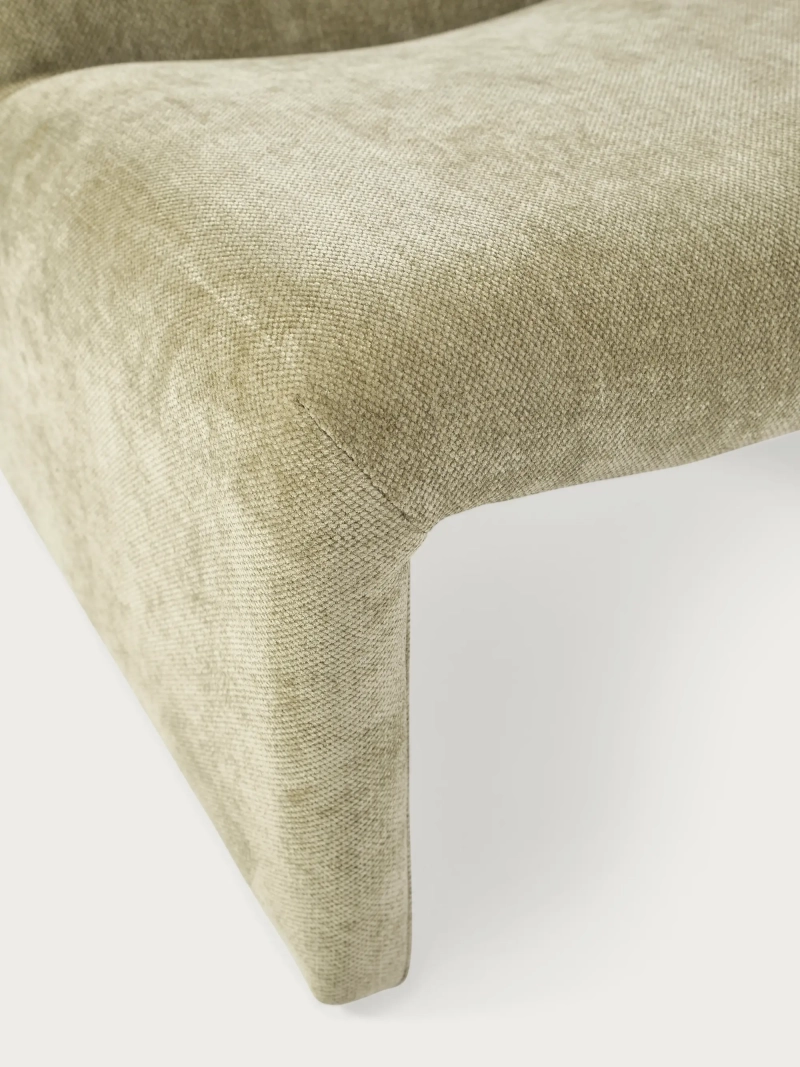 Basel čalouněné designové křeslo, minimalistický a pohodlný styl
