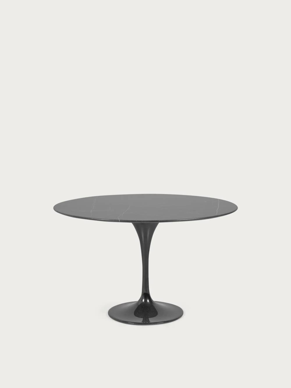 High-end round dining table in Marquina marble (120cm) - Stratus NEST DREAM - 1