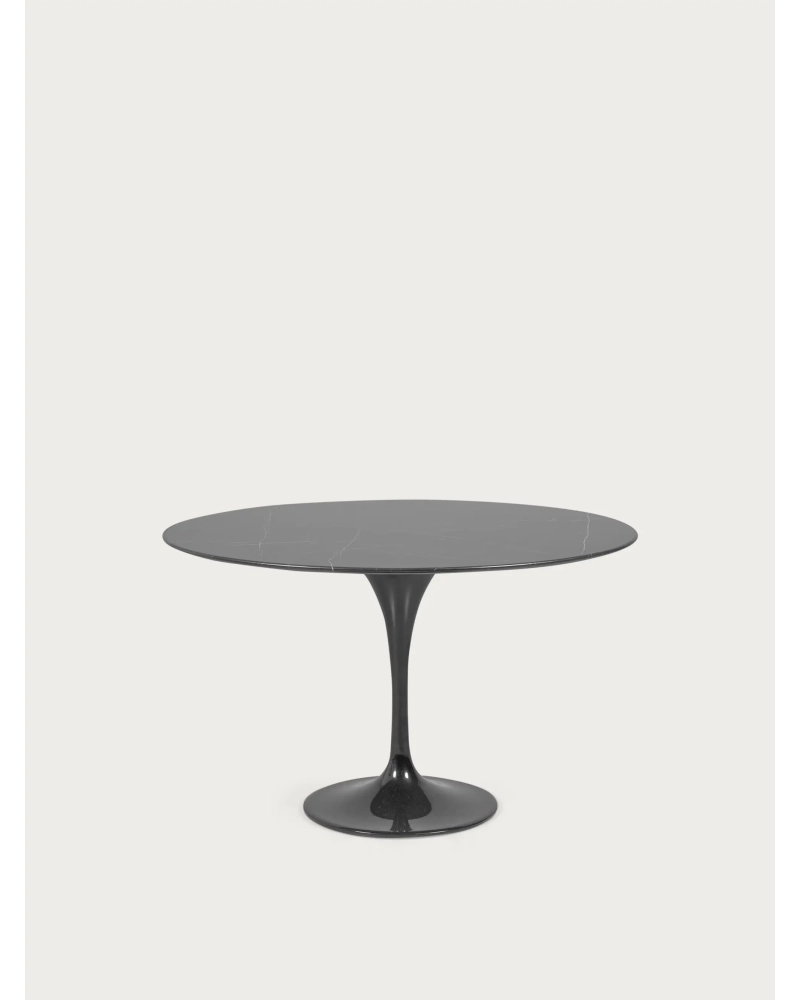 High-end round dining table in Marquina marble (120cm) - Stratus NEST DREAM - 2