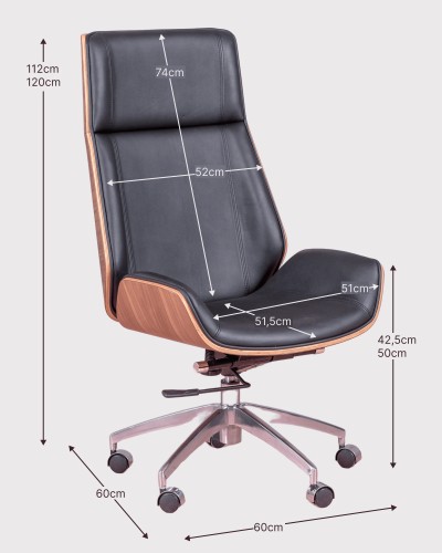 Nordic style desk chair for executives | Free shipping