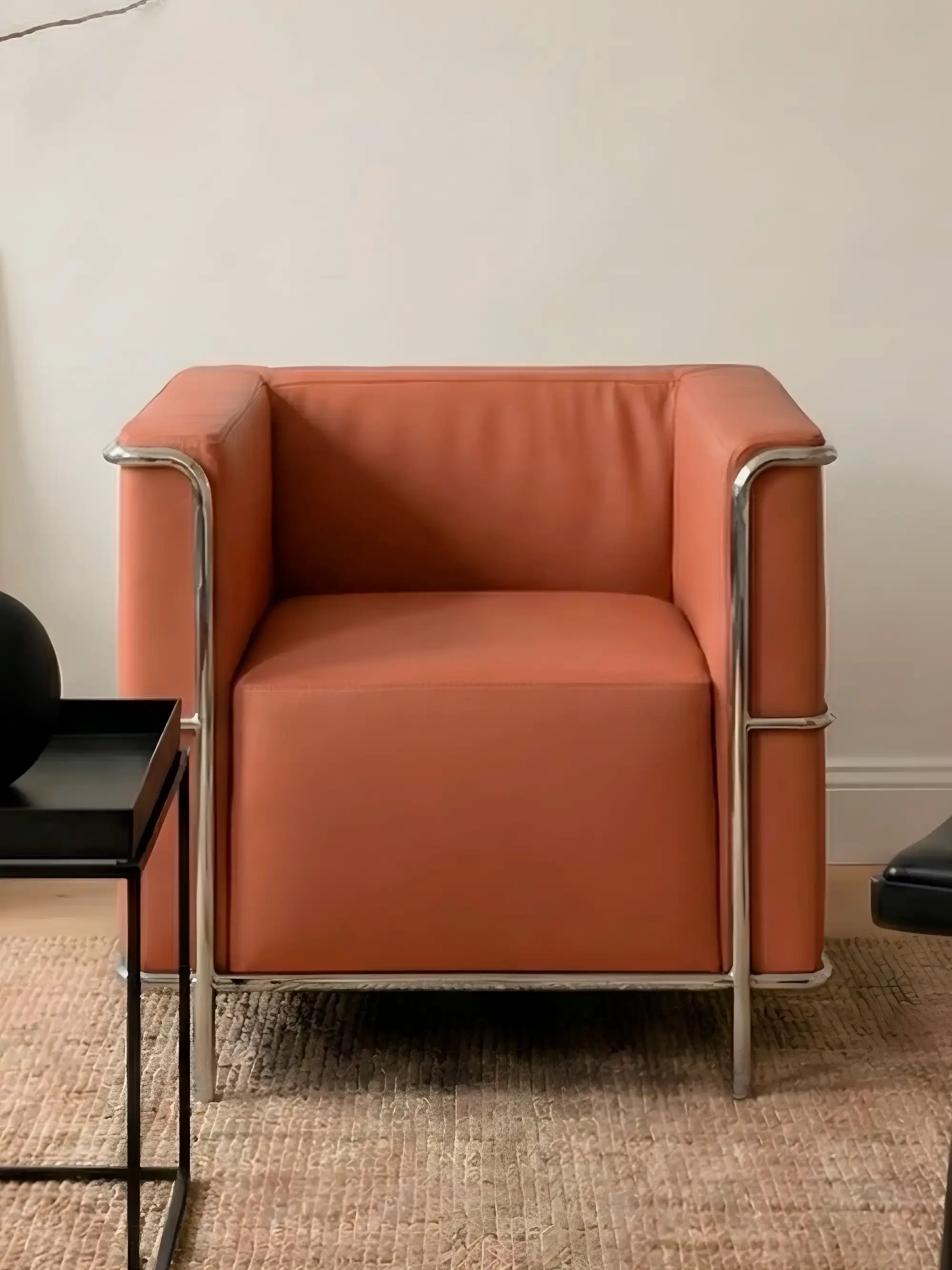 Sofa i imiteret læder med stel i forkromet rustfrit stål - Torino NEST DREAM - 15
