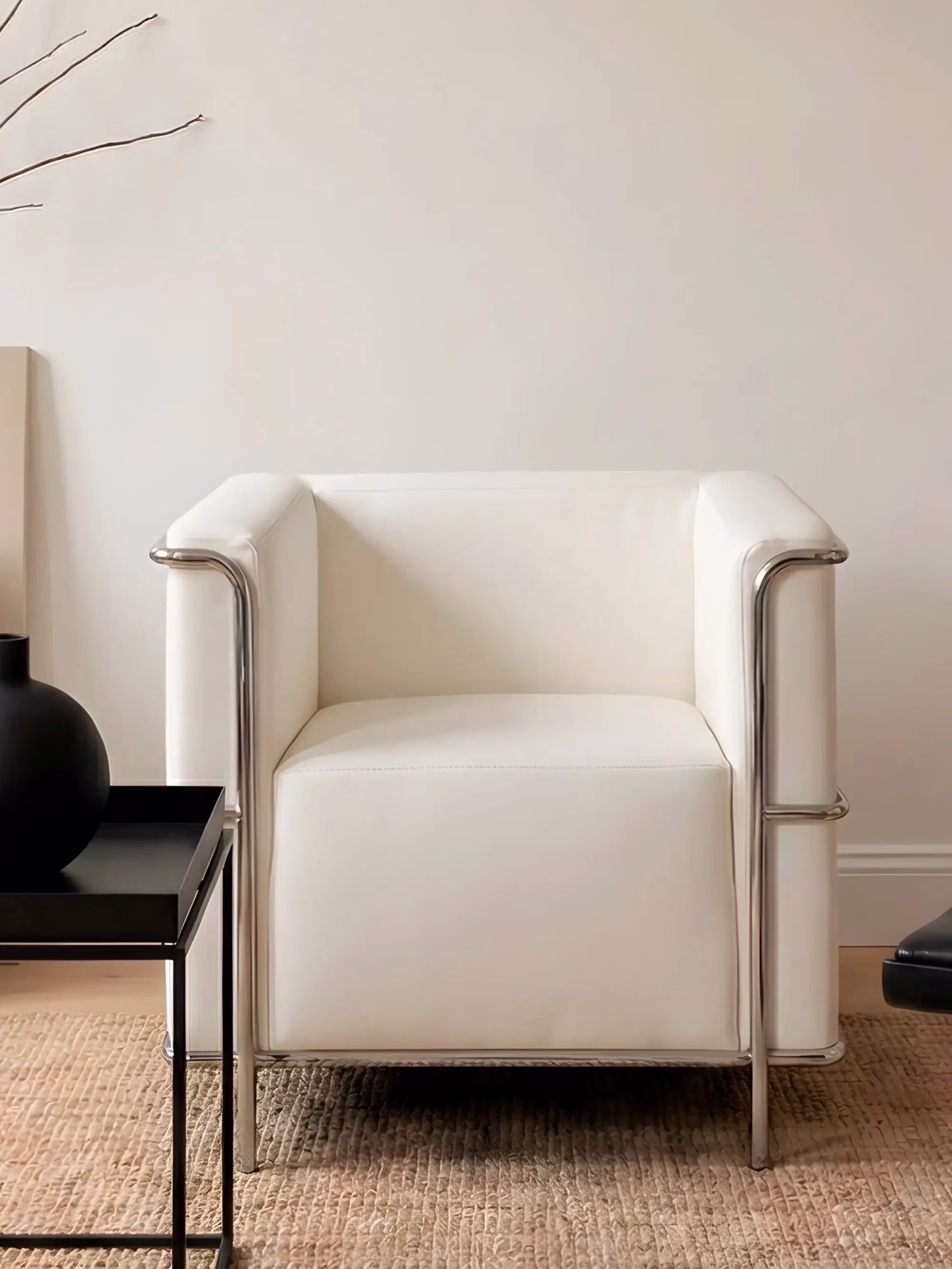 Kunstledersofa mit Gestell aus verchromtem Edelstahl - Torino NEST DREAM - 28