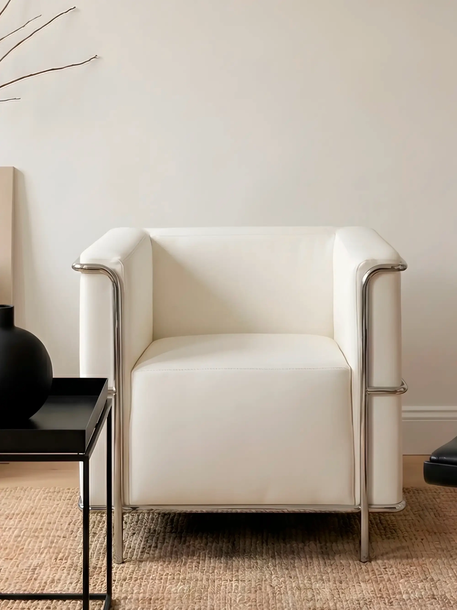 Faux Leather Sofa with Chromed Stainless Steel Frame - Torino NEST DREAM - 28