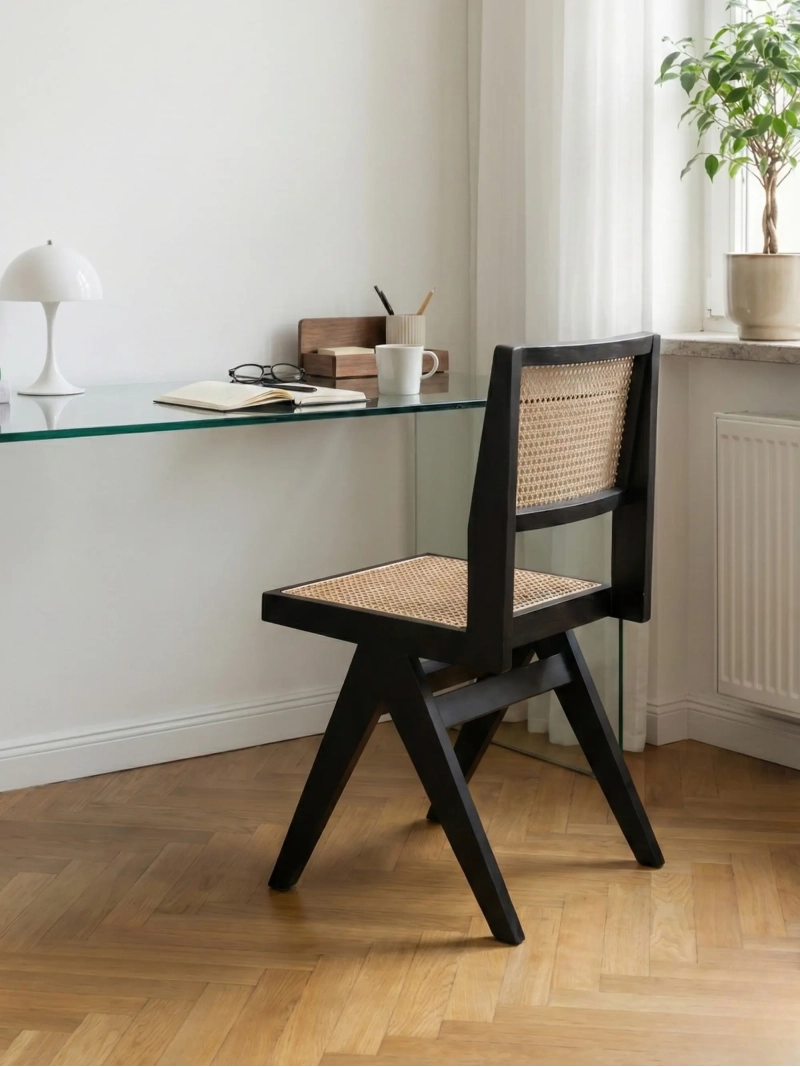 Sedia classica in rattan naturale e legno di frassino - Compass NEST DREAM - 1
