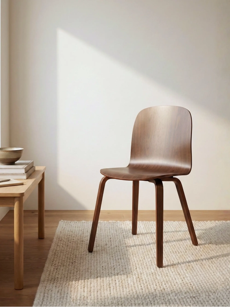 Nordic design tuoli pähkinäpuuta - Hut NEST DREAM - 1